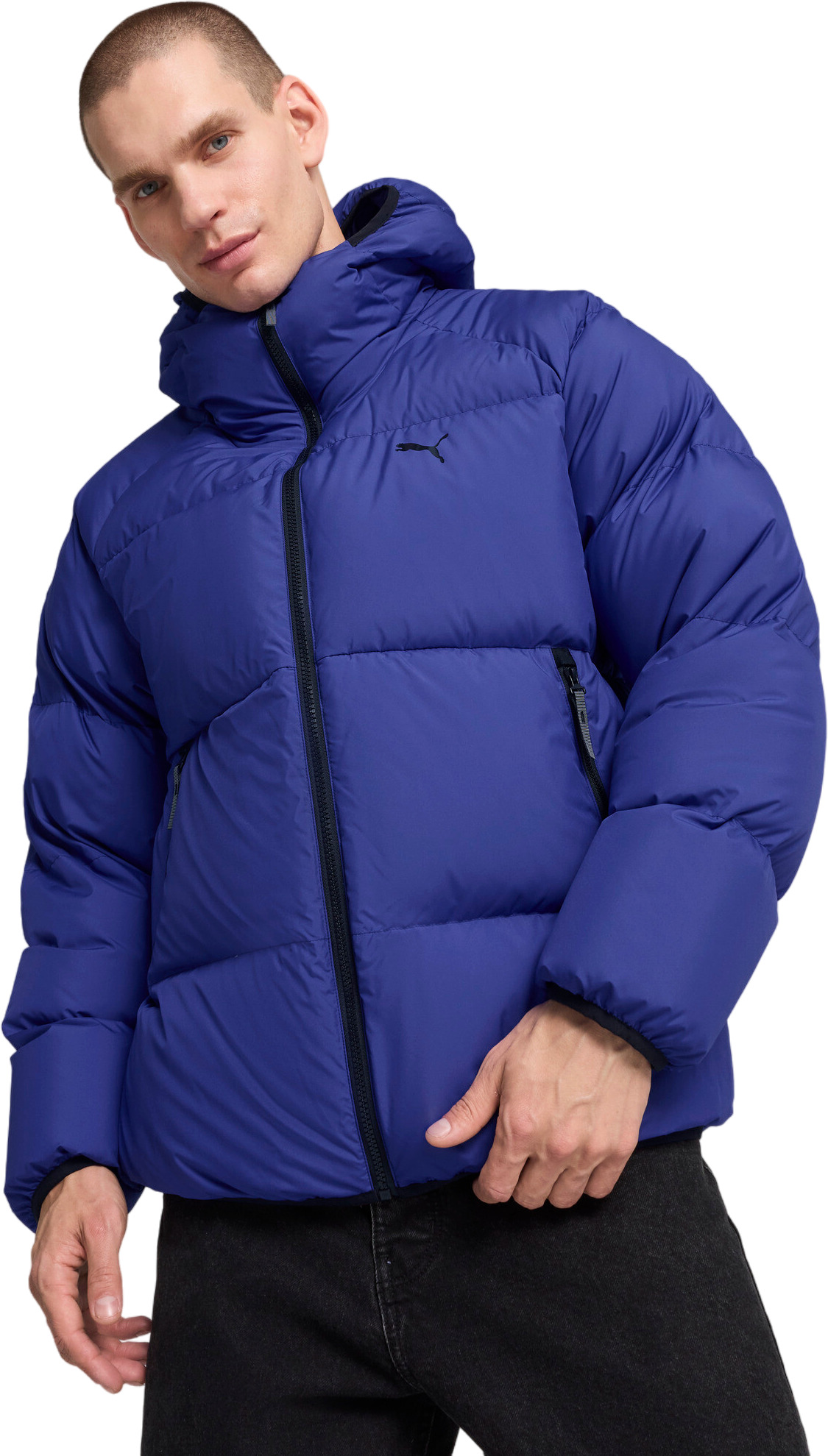 

Пуховик мужской PUMA Down Puffer Jacket синий XL, Down Puffer Jacket