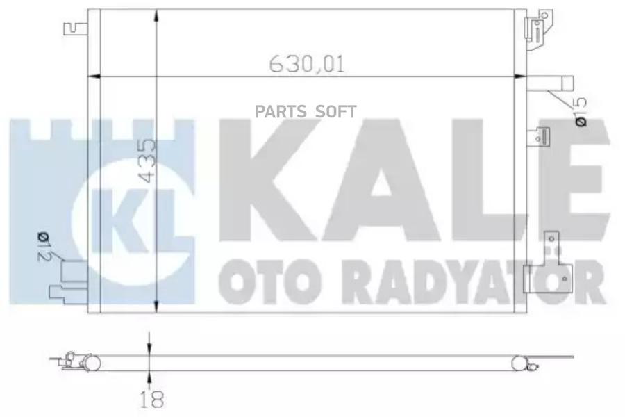 

Радиатор Кондиционера Volvo S60 I/ S80 I/ V70 Ii/ Xc70 Cross Country KALE 394200