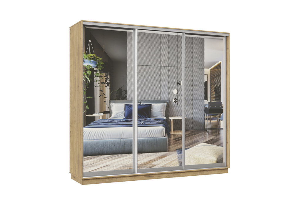 

Шкаф-купе трёхдверный Прима бунратти, Коричневый