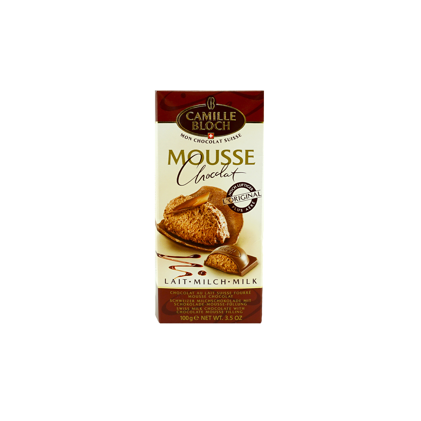 

Шоколад Mousse Milk молочный с начинкой из шоколадного мусса 100 г