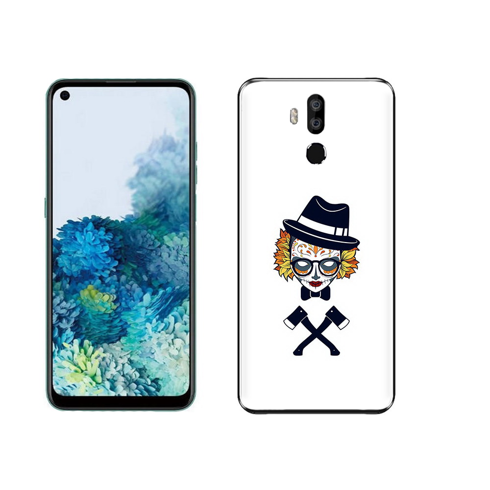 

Чехол MyPads Tocco для Oukitel K9 девушка в маске с топорами рисунок, Прозрачный, Tocco