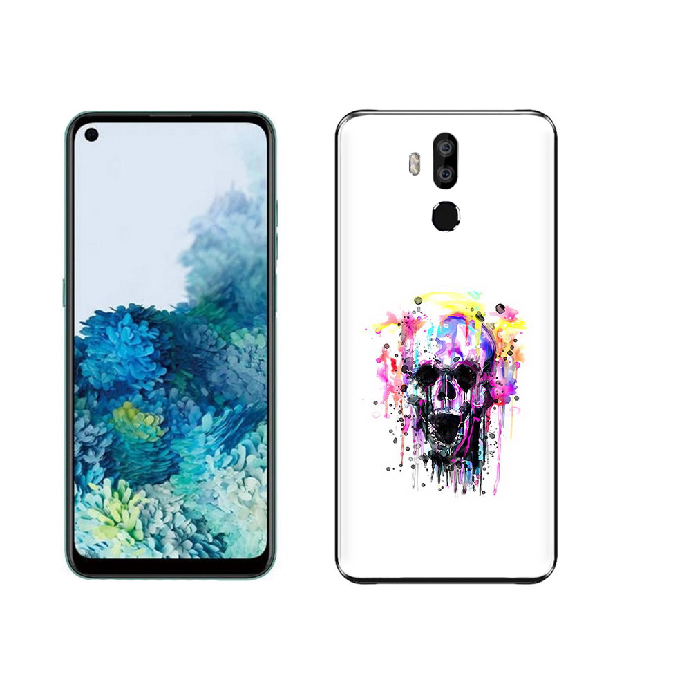 

Чехол MyPads Tocco для Oukitel K9 граффити череп, Прозрачный, Tocco