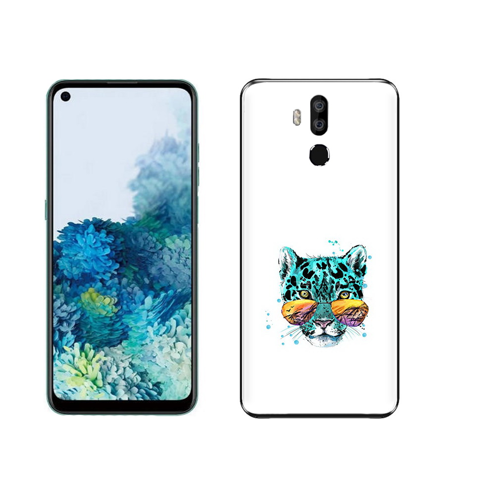 

Чехол MyPads Tocco для Oukitel K9 голубой лео, Прозрачный, Tocco