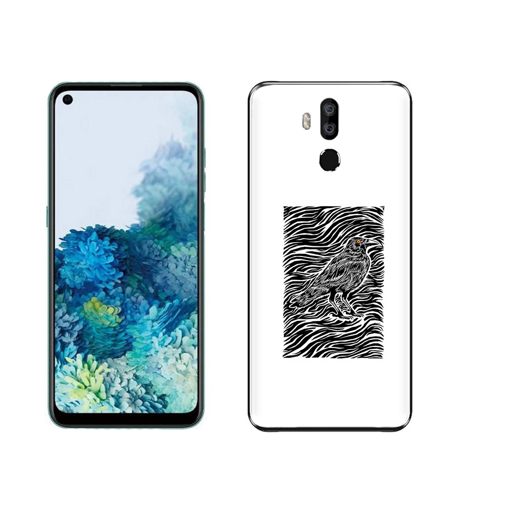 

Чехол MyPads Tocco для Oukitel K9 ворон в абстракции, Прозрачный, Tocco