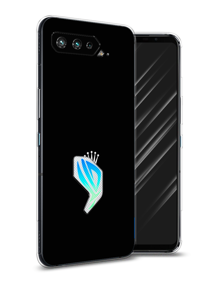 

Чехол Awog на Asus ROG Phone 5 "Белая корона для черном фоне", Черный, 44250-7