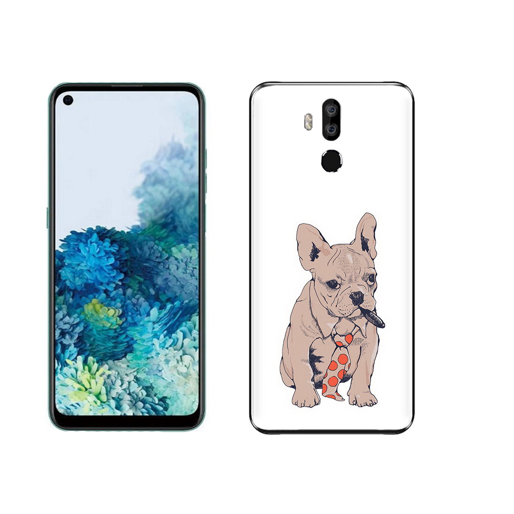 

Чехол MyPads Tocco для Oukitel K9 бульдог с сигарой, Прозрачный, Tocco