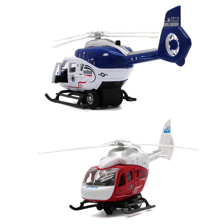 фото Вертолет металлический msn toys инерционный со светом и звуками 836d