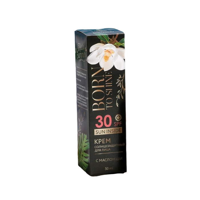 

Солнцезащитный крем для лица SPF 30 Born to SHINE, 50 мл 6622509