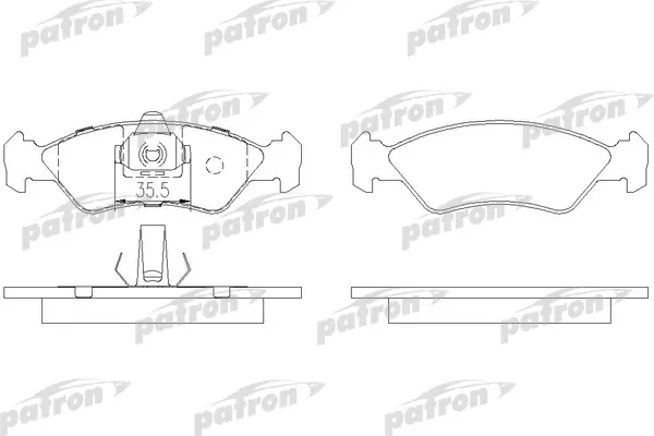 

Тормозные колодки PATRON дисковые PBP1082