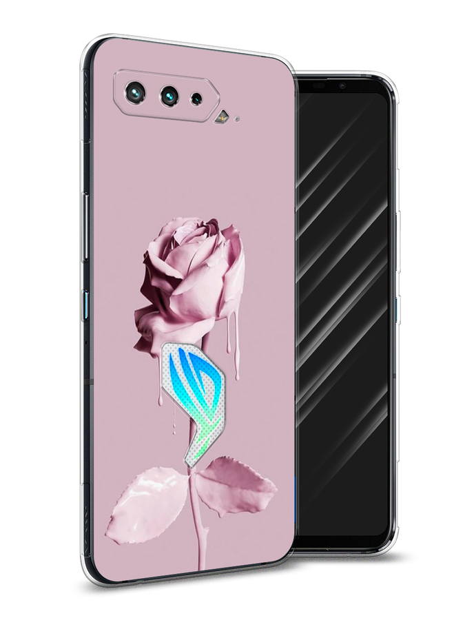 

Чехол Awog на Asus ROG Phone 5 "Роза в краске", Белый;розовый, 44250-8