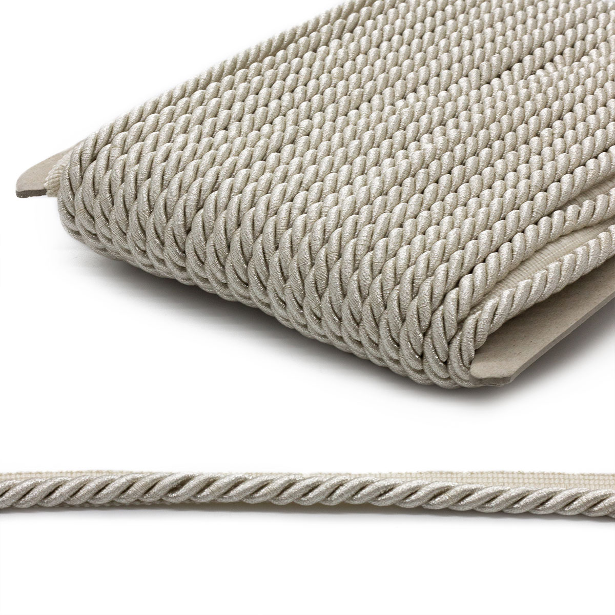 Кант витой ПРОТОС, 23-103 R, 9 мм*25 м, люрекс (10 платина)