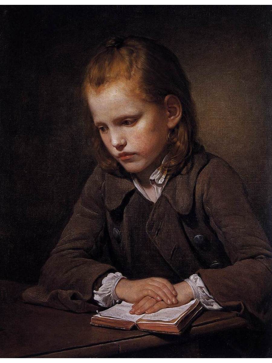 

Постер DRABS A2 Грез Жан Батист 1725 - 1805 Школьник с учебником