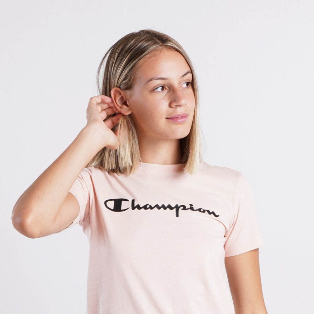 

Футболка женская Champion 113223-PS157 розовая L, 113223-PS157