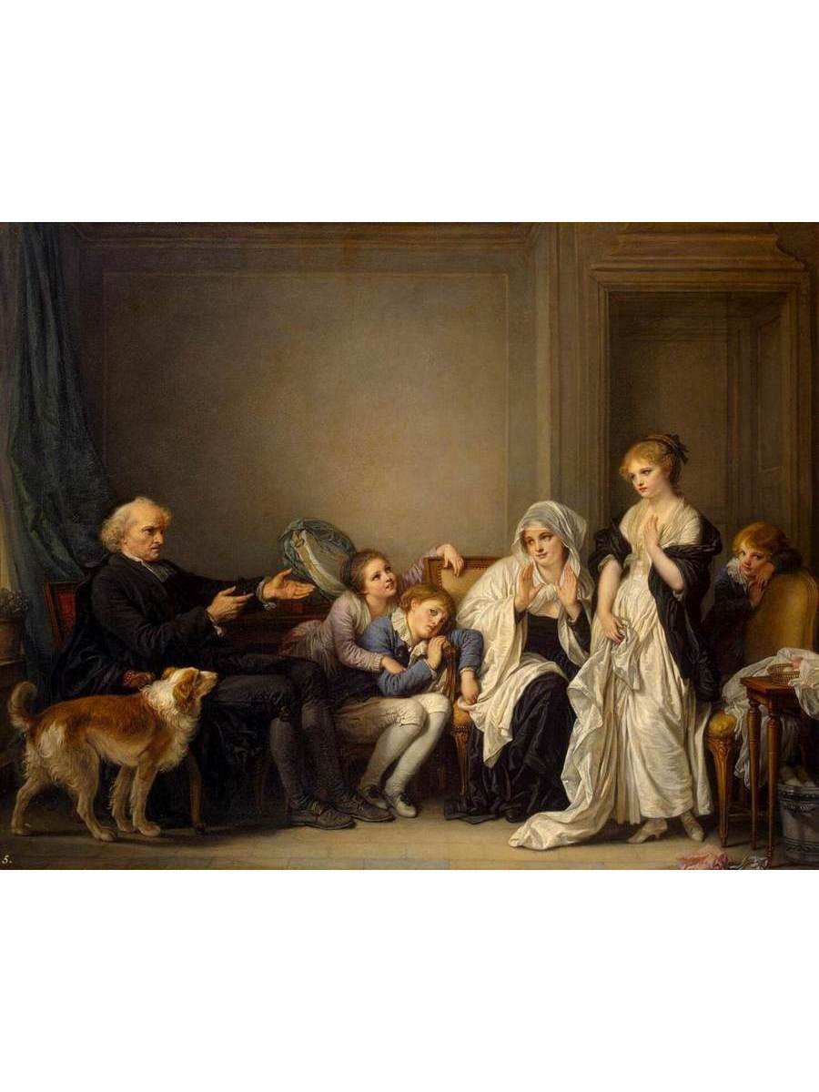 

Постер DRABS A2 Грез Жан Батист 1725 - 1805 Вдова приходит к священнику