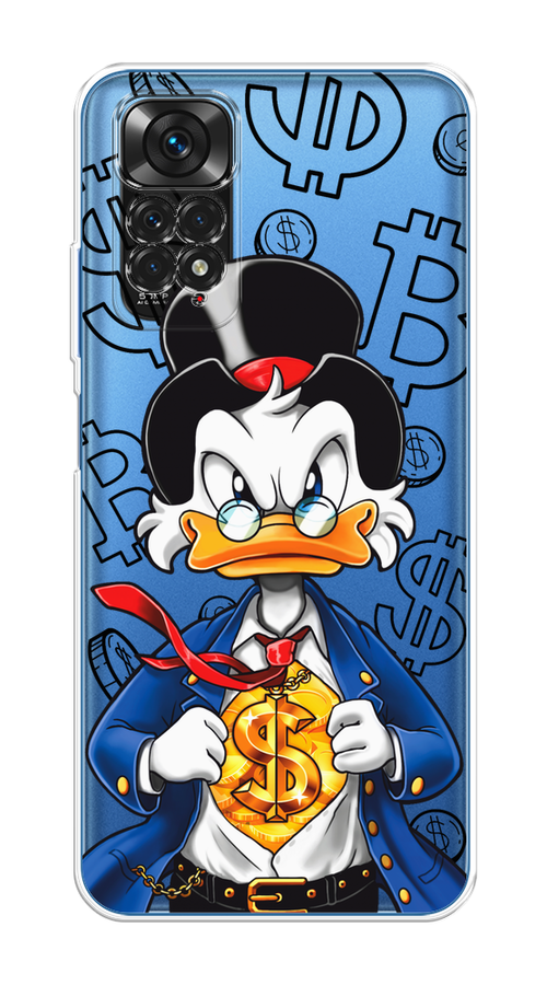 

Чехол на Xiaomi Redmi Note 11 4G Global/Redmi Note 11S "Scrooge Goldman", Черный;белый;синий, 313850-1