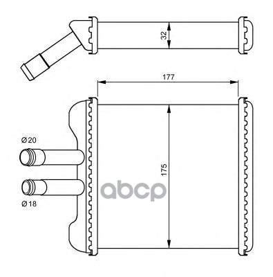 

Радиатор печки NRF 54237