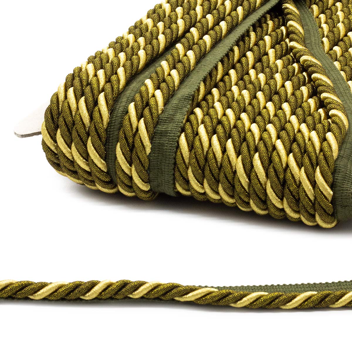 Кант витой ПРОТОС, 23-103 R, 9 мм*25 м, люрекс (04 светлое золото, бронза)