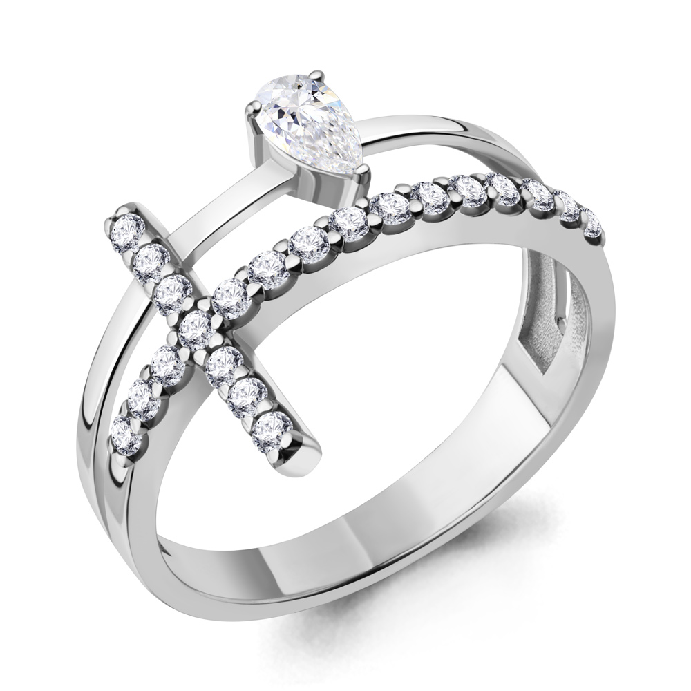 

Кольцо из серебра с фианитом Aquamarine Aquamarine 67450А_925_р р. 19, 67450А_925_р