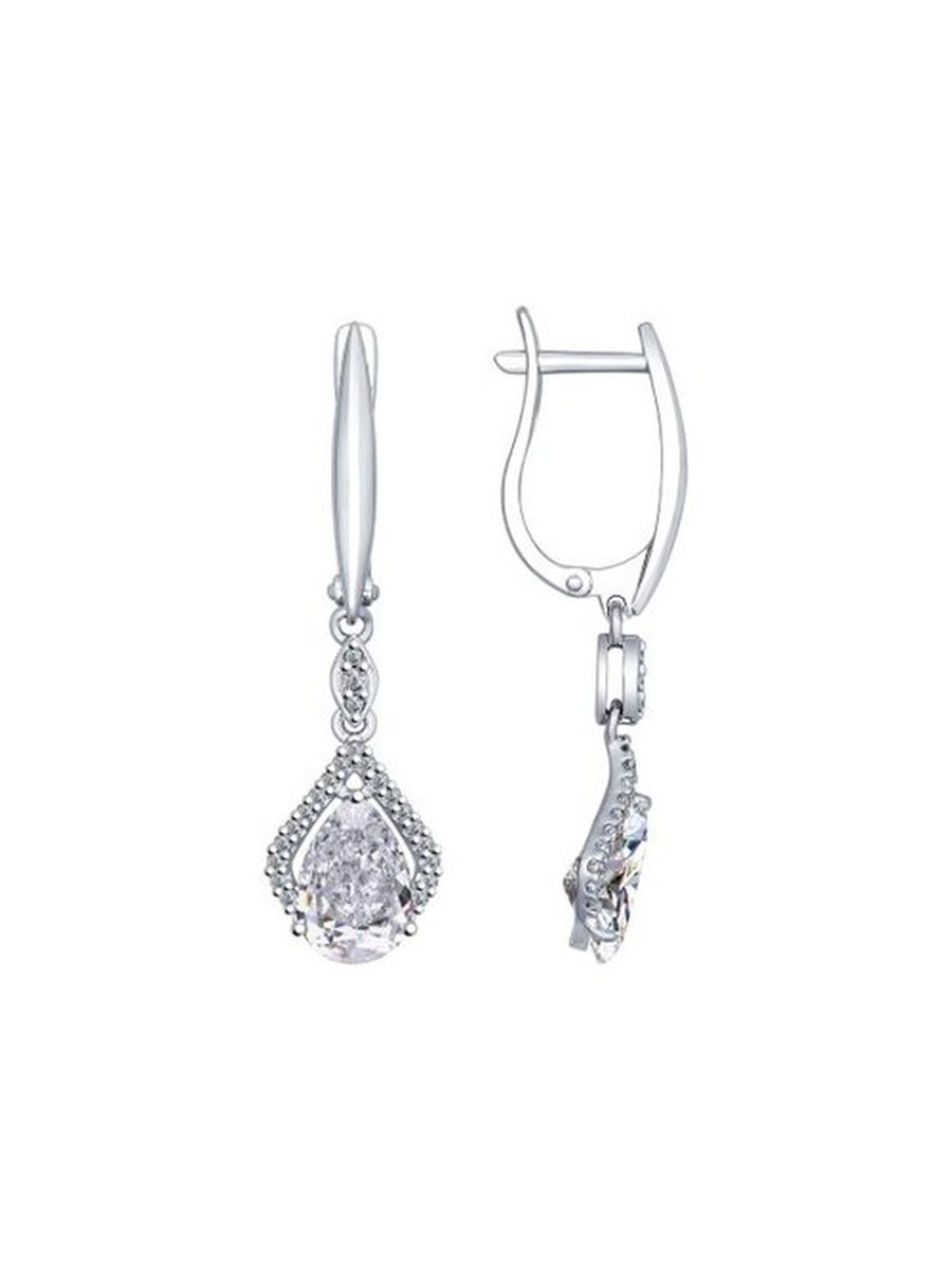 

Серьги из серебра TEO MAORI 894022388, фианит, 894022388