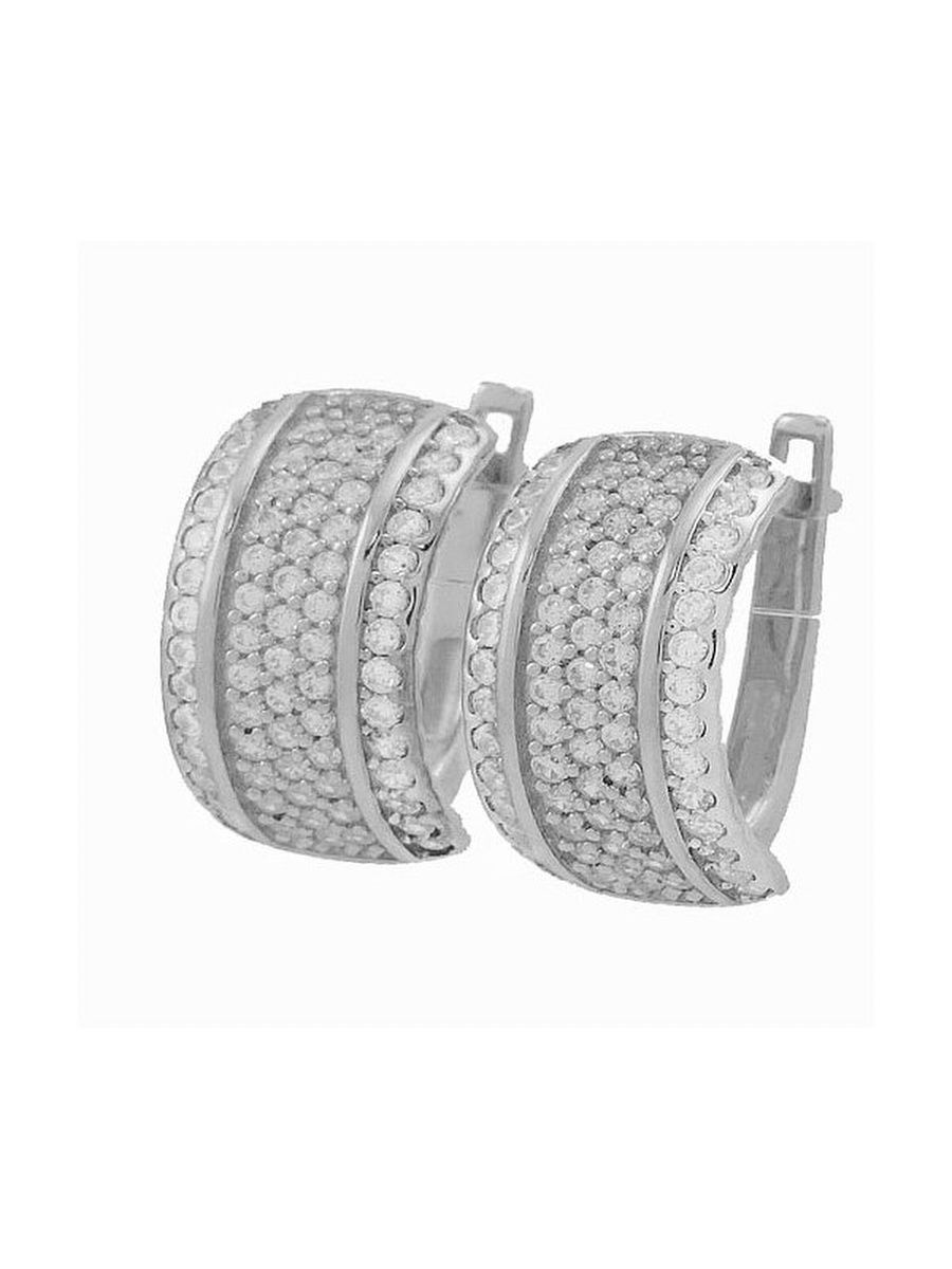 

Серьги из серебра TEO MAORI 83101.1, фианит, 83101.1