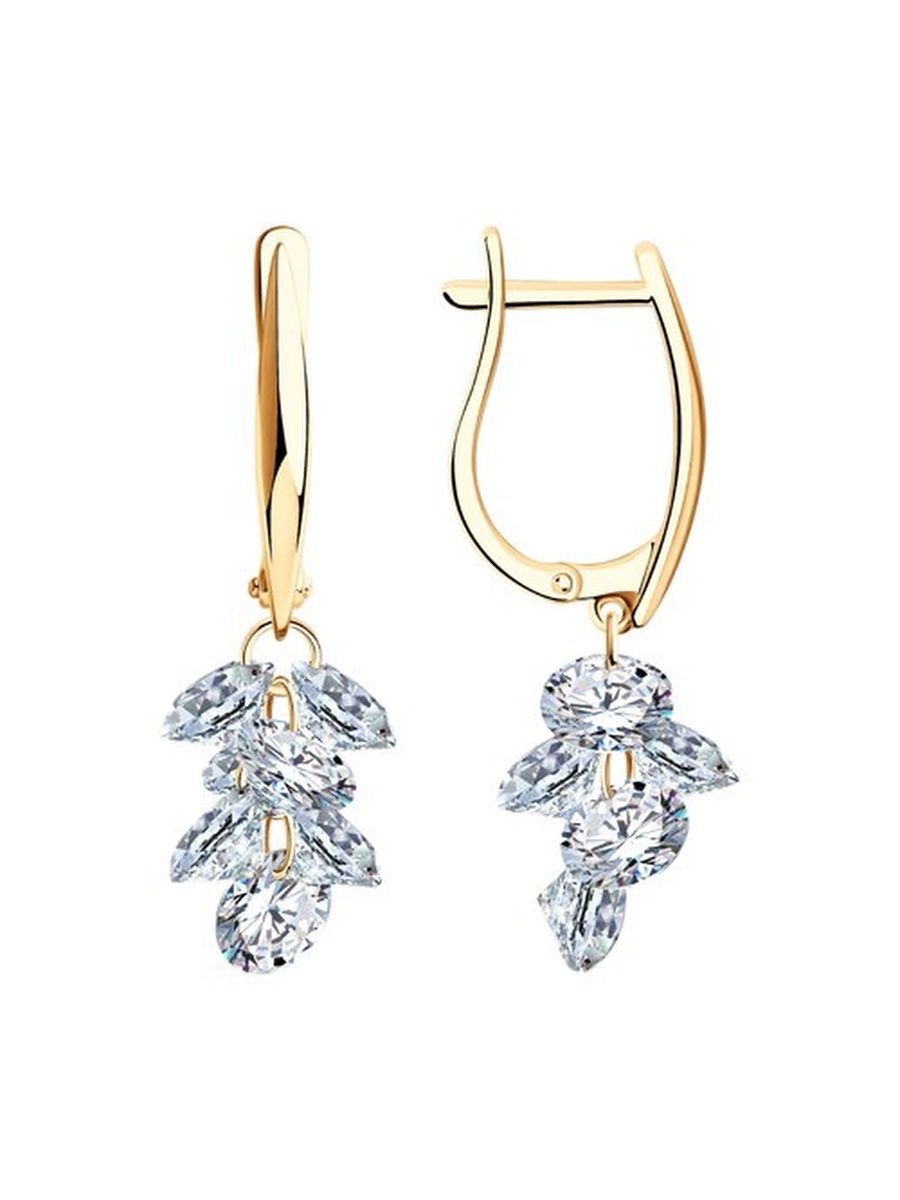 

Серьги из серебра TEO MAORI 893021066, фианит, 893021066