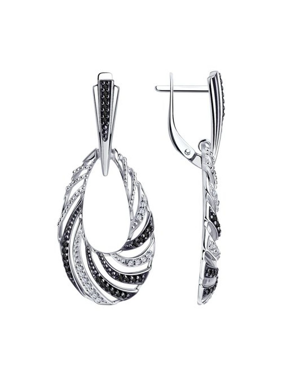 

Серьги из серебра TEO MAORI 894-121-00790-1, фианит, 894-121-00790-1