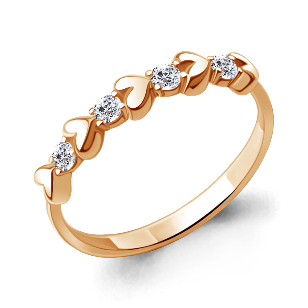 

Кольцо из красного золота с фианитом Aquamarine Aquamarine 67449А_585_кз р. 16, 67449А_585_кз