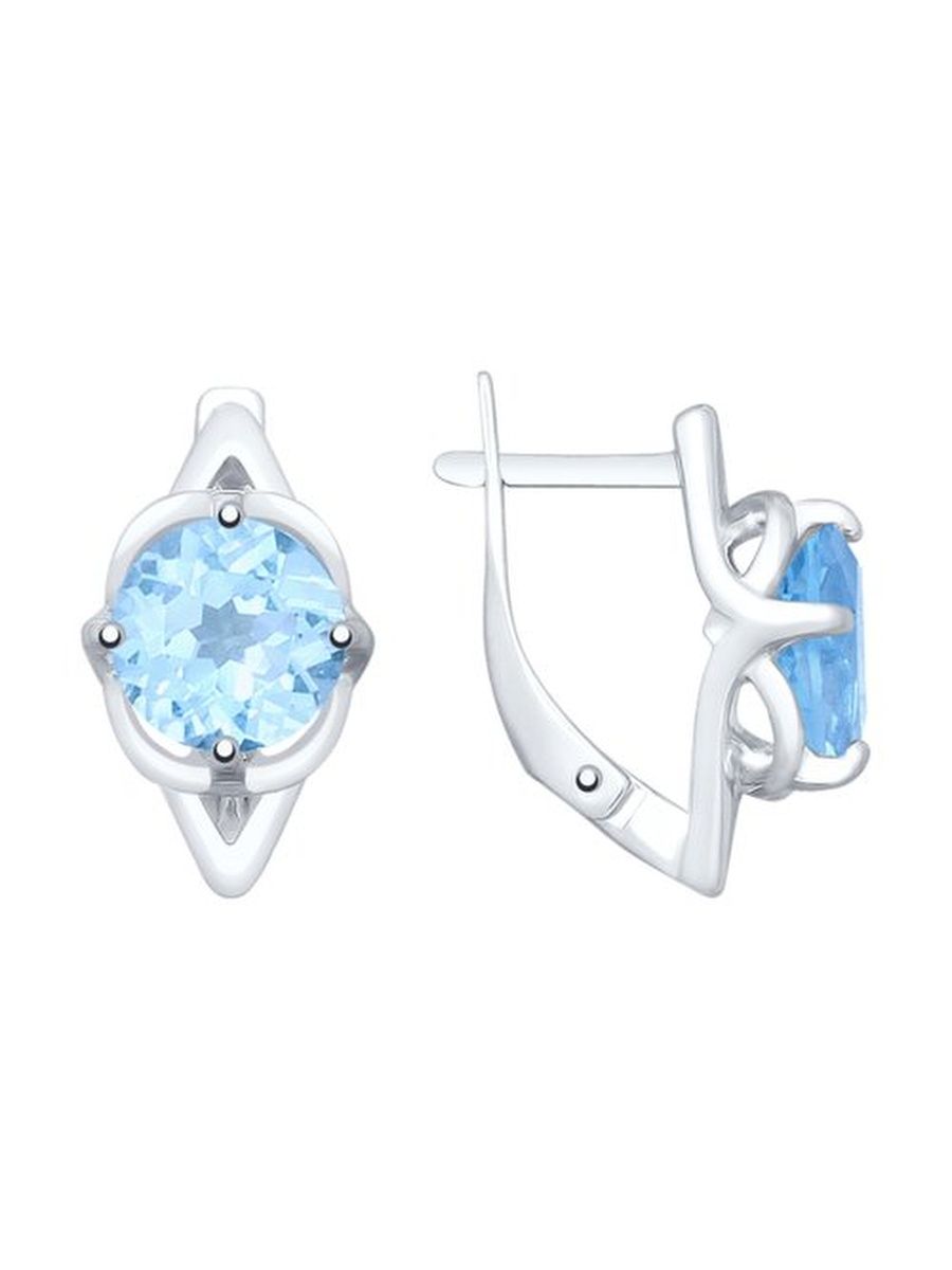 

Серьги из серебра TEO MAORI 892022028, топаз, 892022028