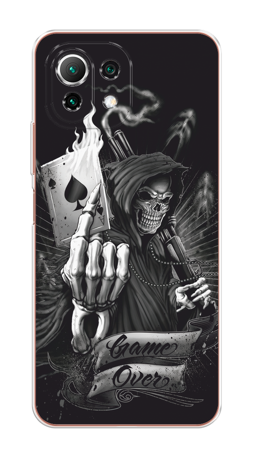 

Чехол на Xiaomi Mi 11 Lite/5G NE "Игра закончена", Черный;серый, 311750-1