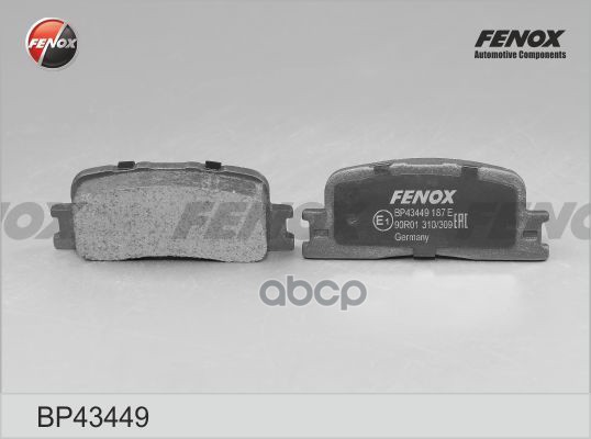 

Колодки Тормозные Toyota Highlander, Camry 2.4/3.0 96- Fenox FENOX арт. BP43449