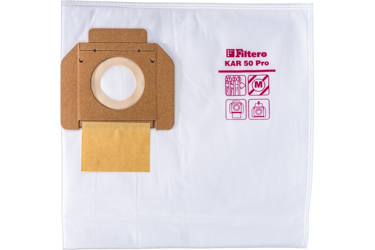Мешки для промышленных пылесосов Filtero KAR 50 Pro 3 шт