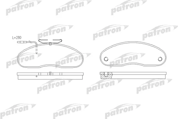 

Тормозные колодки PATRON дисковые PBP791