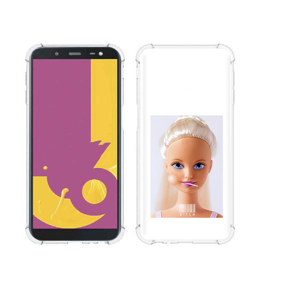 

Чехол MyPads Tocco для Samsung Galaxy J6+ (2018) барби (PT119175.557.226), Прозрачный, Tocco