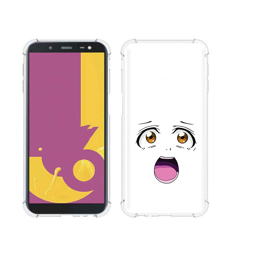 

Чехол MyPads Tocco для Samsung Galaxy J6+ (2018) аниме лицо (PT119175.557.223), Прозрачный, Tocco