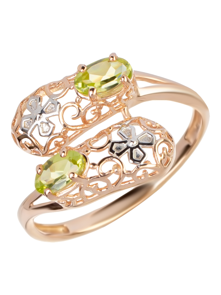 

Кольцо из серебра р. 21,5 Lair R-20396-PE-G, хризолит, R-20396-PE-G