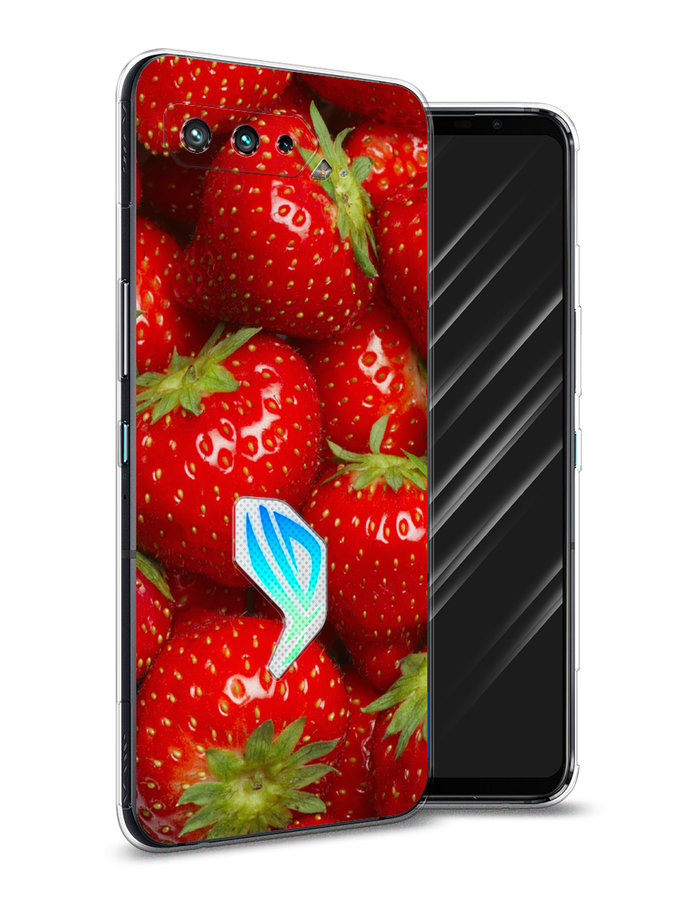 

Чехол Awog на Asus ROG Phone 5 "Клубника", Красный;зеленый, 44250-10