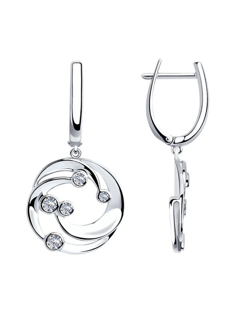 

Серьги из серебра TEO MAORI 894023466, фианит, 894023466