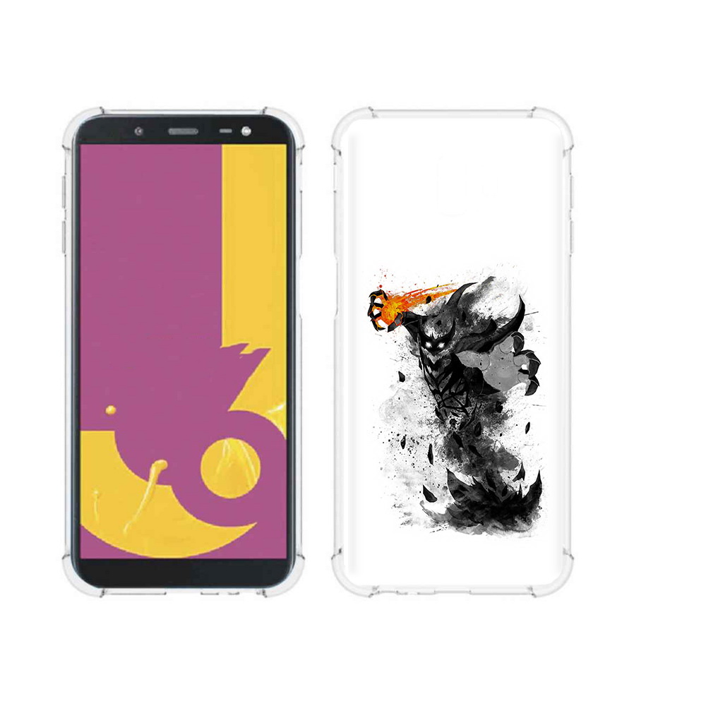 

Чехол MyPads Tocco для Samsung Galaxy J6+ (2018) nevermore черно белый (PT119175.557.21), Прозрачный, Tocco