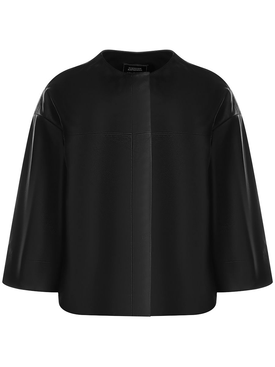 

Кожаная куртка женская СНЕЖНАЯ КОРОЛЕВА SQASHLJ8107 черная 42 RU, Черный, SQASHLJ8107