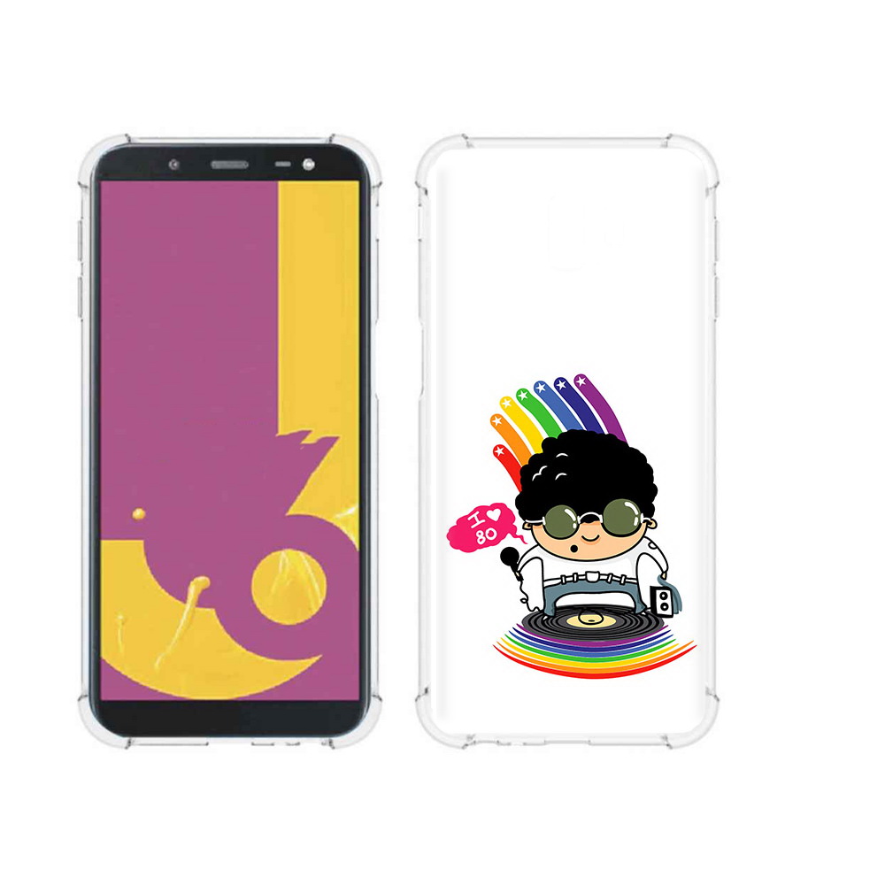 

Чехол MyPads Tocco для Samsung Galaxy J6+ (2018) Я люблю 80-е (PT119175.557.205), Прозрачный, Tocco