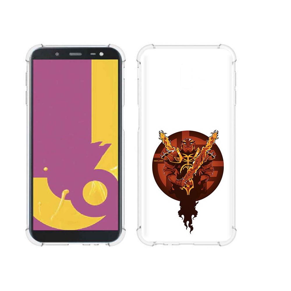 

Чехол MyPads Tocco для Samsung Galaxy J6+ (2018) ember spirit (PT119175.557.20), Прозрачный, Tocco