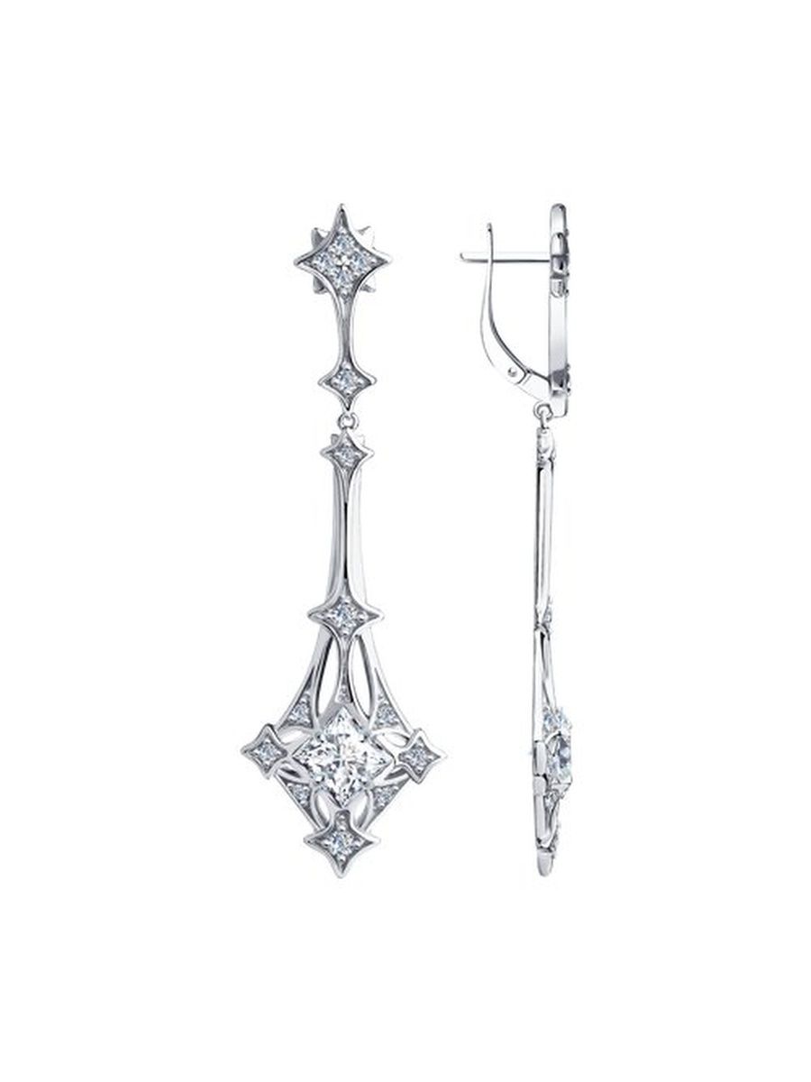 

Серьги из серебра TEO MAORI 894023804, фианит, 894023804