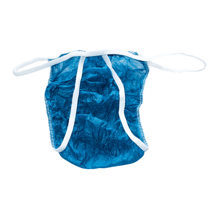 фото Трусы одноразовые бикини мужские спанбонд синие 25 шт/упак. 1-touch
