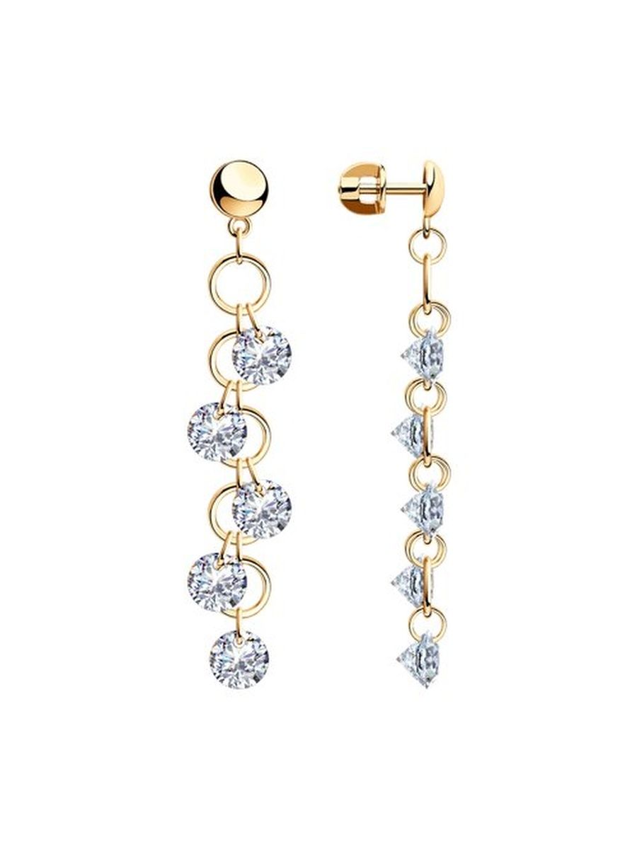 

Серьги из серебра TEO MAORI 893021060, фианит, 893021060