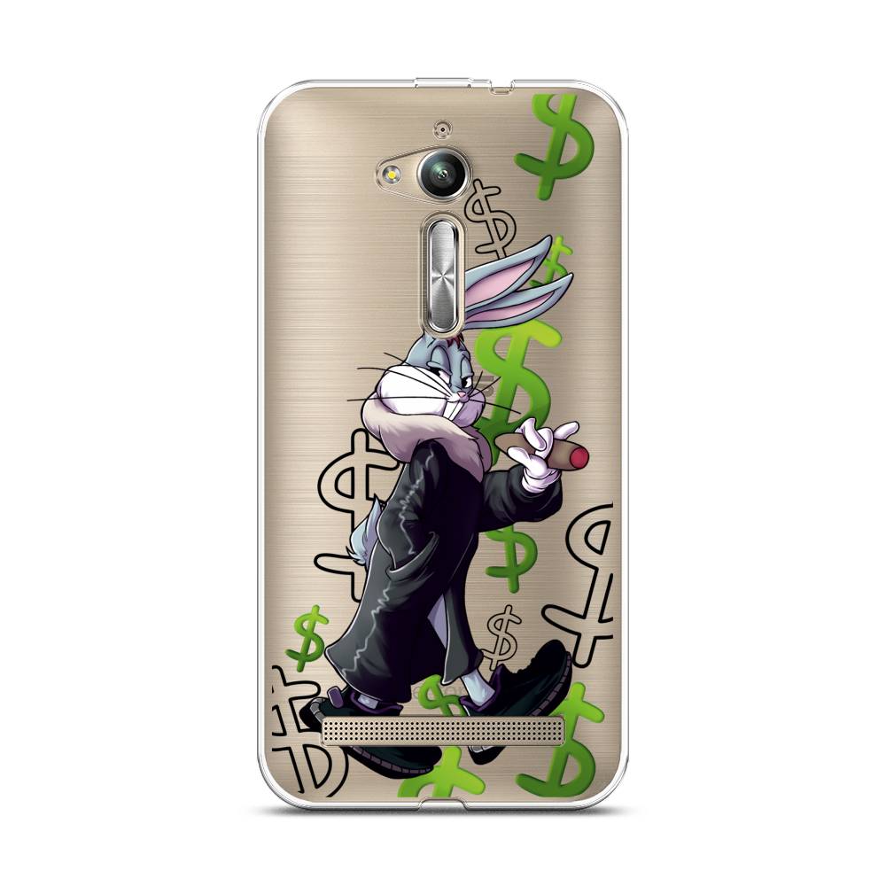 

Чехол на Asus Zenfone Go ZB500KG "Rich Bugs Bunny", Зеленый;черный;голубой, 41750-6