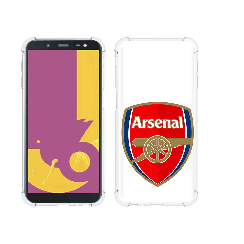 

Чехол MyPads Tocco для Samsung Galaxy J6+ (2018) ФК Арсенал логотип (PT119175.557.174), Прозрачный, Tocco