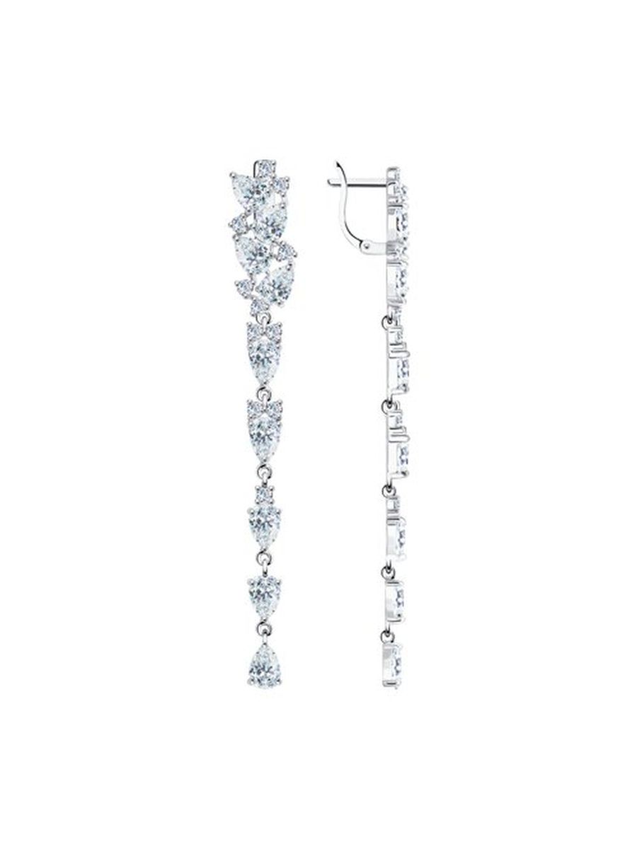 

Серьги из серебра TEO MAORI 894022375, фианит, 894022375