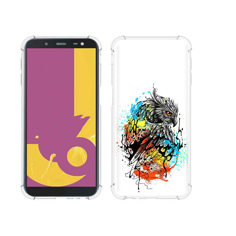 

Чехол MyPads Tocco для Samsung Galaxy J6+ (2018) Творческая сова (PT119175.557.170), Прозрачный, Tocco