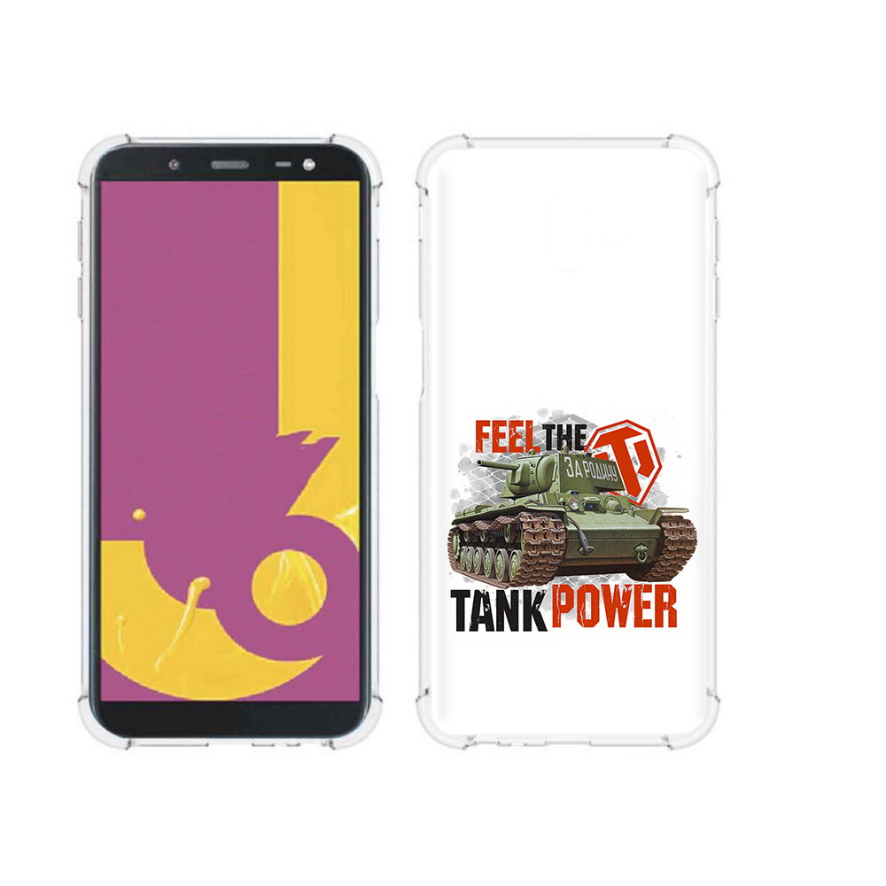 

Чехол MyPads Tocco для Samsung Galaxy J6+ (2018) Танк (PT119175.557.169), Прозрачный, Tocco