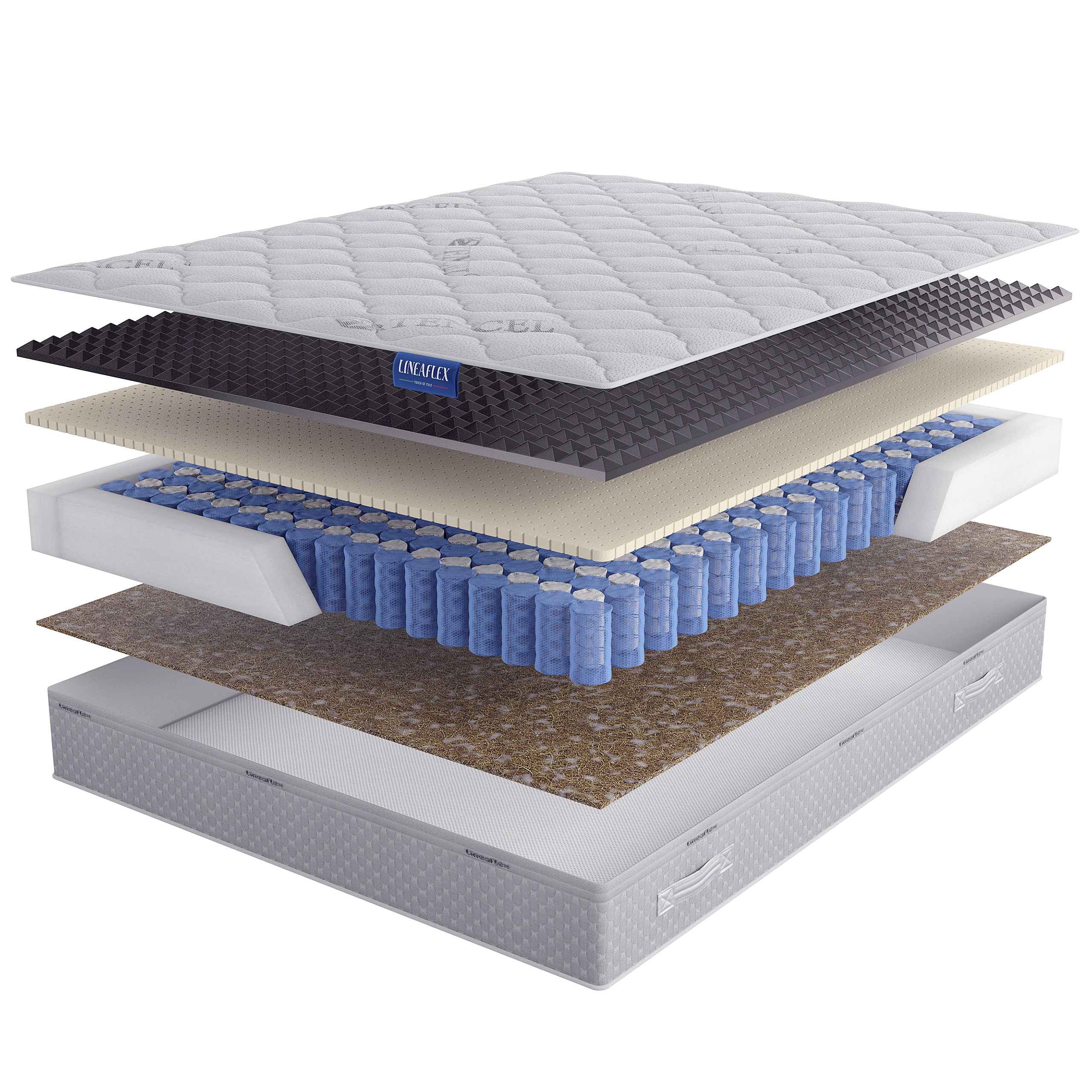 

Матрас Lineaflex Milan Active 140х190, Бежевый;белый;серый;серебристый, Milan Active